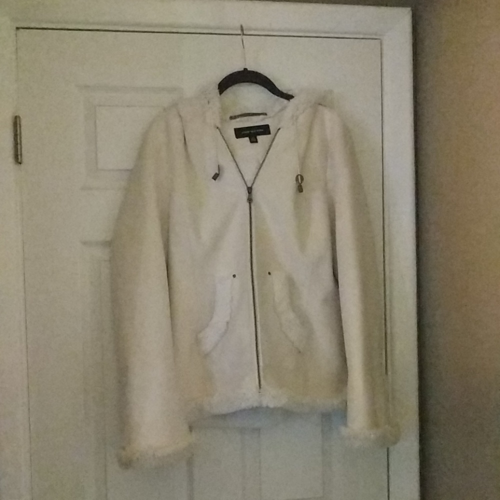 Gently used faux shearling jacket